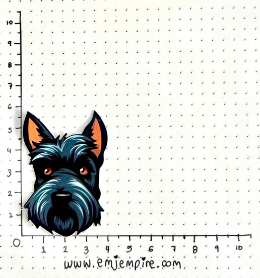 Scottish Terrier Dog sticker - Waterproof vinyl decal for car, laptop, phone, water bottle