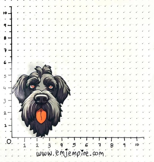 Schnauzer Dog sticker - Waterproof vinyl decal for car, laptop, phone, water bottle