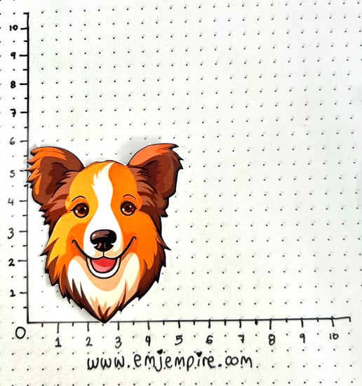 Shetland Sheepdog Dog sticker - Waterproof vinyl decal for car, laptop, phone, water bottle