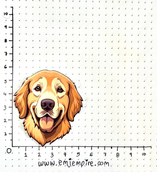 Golden Retriever Dog sticker - Waterproof vinyl decal for car, laptop, phone, water bottle