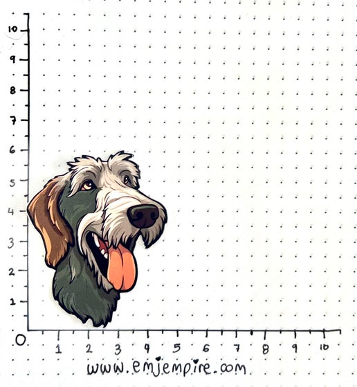 Irish Wolfhound Dog sticker - Waterproof vinyl decal for car, laptop, phone, water bottle