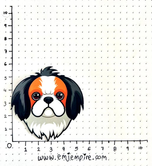 Japanese Chin Dog sticker - Waterproof vinyl decal for car, laptop, phone, water bottle