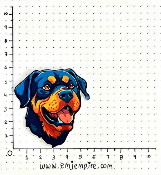 Rottweiler Dog sticker - Waterproof vinyl decal for car, laptop, phone, water bottle