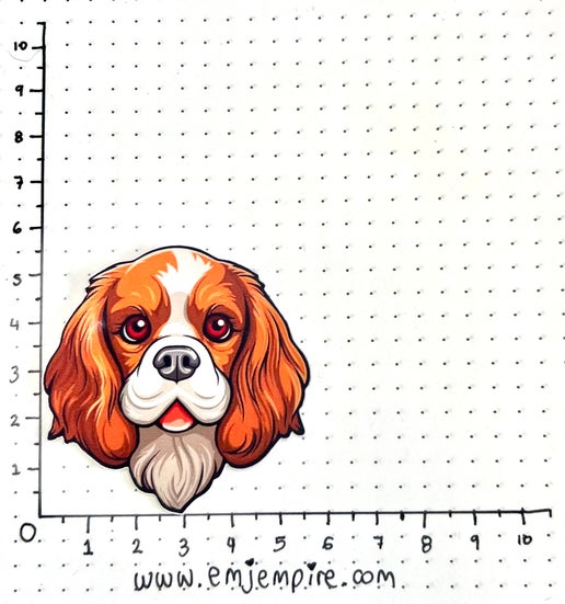Cavalier King Charles Dog sticker - Waterproof vinyl decal for car, laptop, phone, water bottle