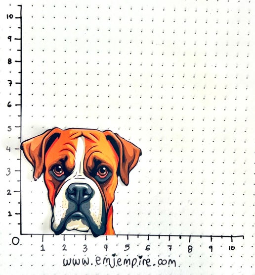 Boxer Dog sticker - Waterproof vinyl decal for car, laptop, phone, water bottle
