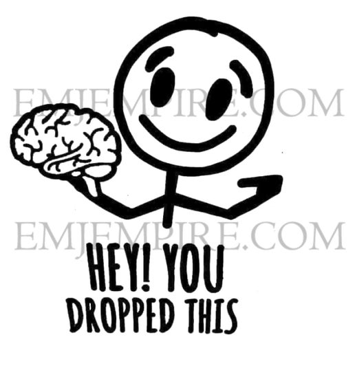 Hey you dropped this sticker - Waterproof vinyl decal for car, laptop, phone, water bottle