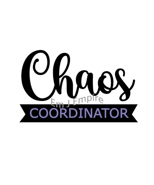 Chaos coordinator sticker - Waterproof vinyl decal for car, laptop, phone, water bottle