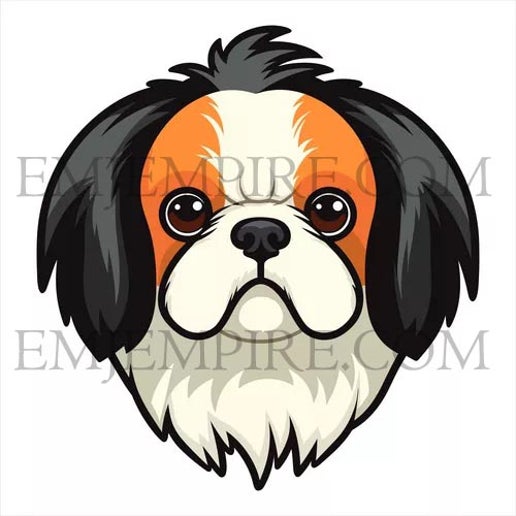 Japanese Chin Dog sticker - Waterproof vinyl decal for car, laptop, phone, water bottle
