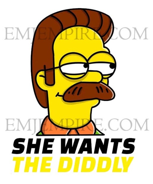 She want's the diddly sticker - Waterproof vinyl decal for car, laptop, phone, water bottle