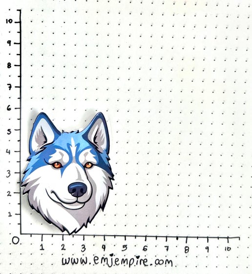 Siberian Husky Dog sticker - Waterproof vinyl decal for car, laptop, phone, water bottle