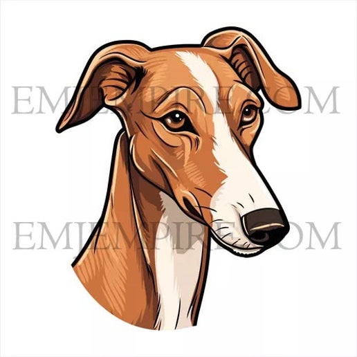 Greyhound light Dog sticker - Waterproof vinyl decal for car, laptop, phone, water bottle