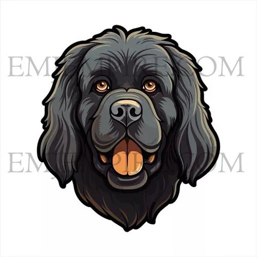 Newfoundland Dog sticker - Waterproof vinyl decal for car, laptop, phone, water bottle