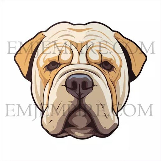 Shar-Pei Chinese Dog sticker - Waterproof vinyl decal for car, laptop, phone, water bottle