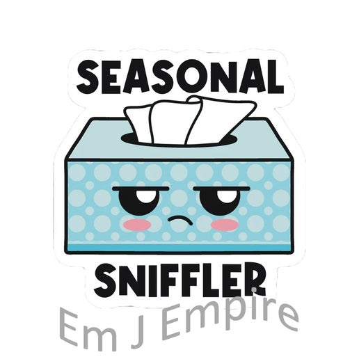 Seasonal Sniffler sticker - Waterproof vinyl decal for car, laptop, phone, water bottle