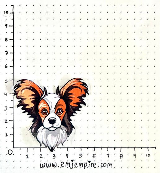 Papillon Dog sticker - Waterproof vinyl decal for car, laptop, phone, water bottle