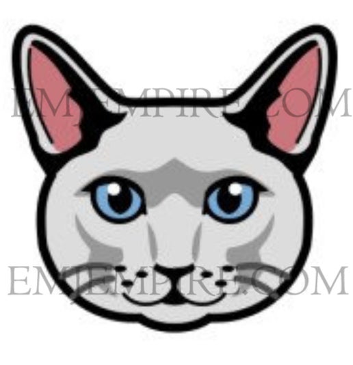 Silver Cat shorthair - Waterproof vinyl decal for car, laptop, phone, water bottle