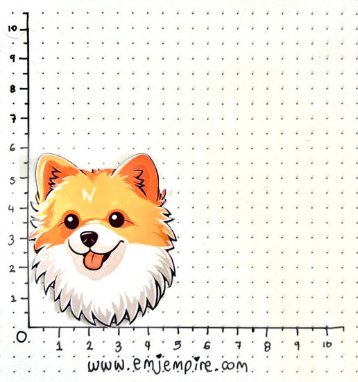 Pomeranian Dog sticker - Waterproof vinyl decal for car, laptop, phone, water bottle