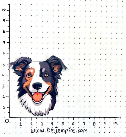 Border Collie tri Dog sticker - Waterproof vinyl decal for car, laptop, phone, water bottle