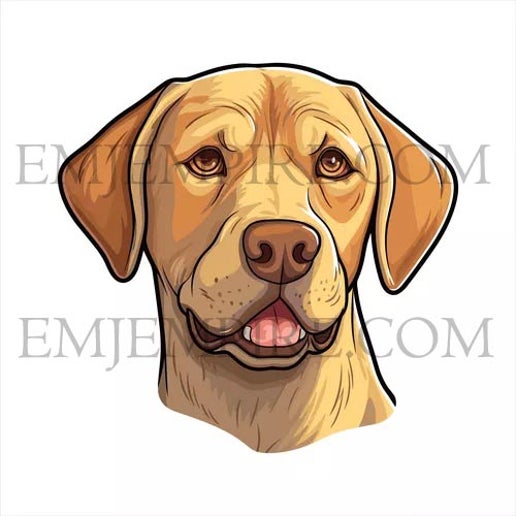 Labrador Dog sticker - Waterproof vinyl decal for car, laptop, phone, water bottle