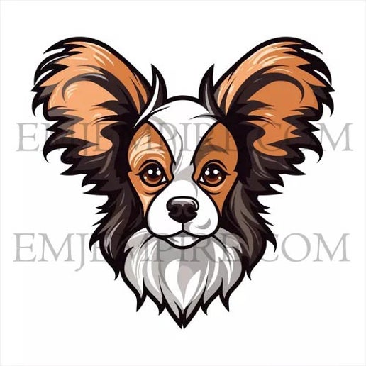 Papillon Dog sticker - Waterproof vinyl decal for car, laptop, phone, water bottle