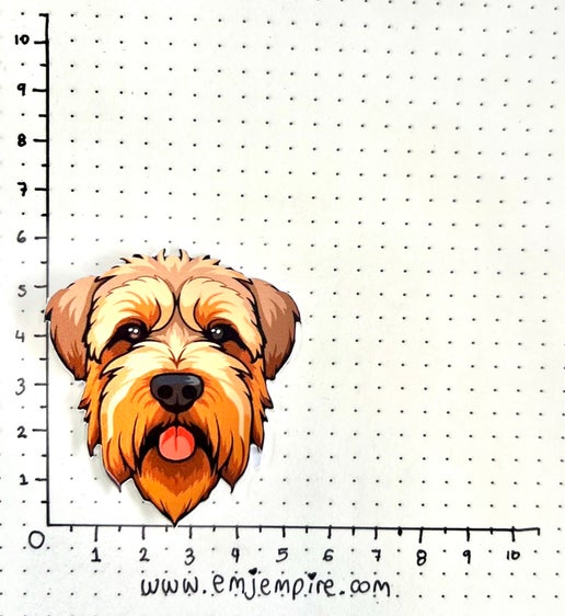 Wheaten Terrier Dog sticker - Waterproof vinyl decal for car, laptop, phone, water bottle