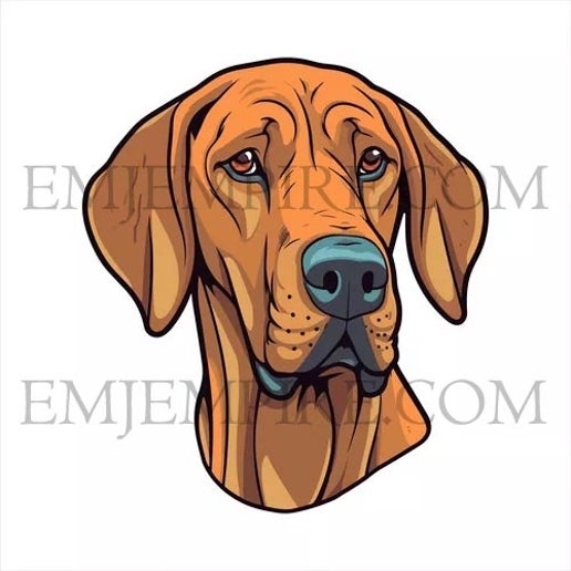 Rhodesian Ridgeback Dog sticker - Waterproof vinyl decal for car, laptop, phone, water bottle