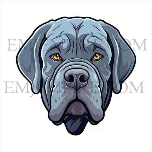 Neapolitan Mastiff Dog sticker - Waterproof vinyl decal for car, laptop, phone, water bottle