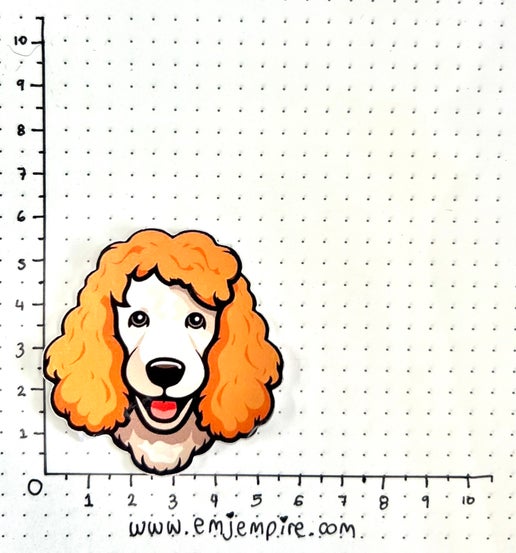 Poodle Dog sticker - Waterproof vinyl decal for car, laptop, phone, water bottle