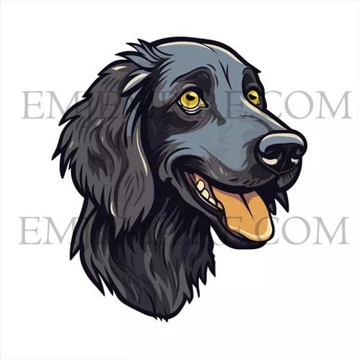 Retriever dark Dog sticker - Waterproof vinyl decal for car, laptop, phone, water bottle