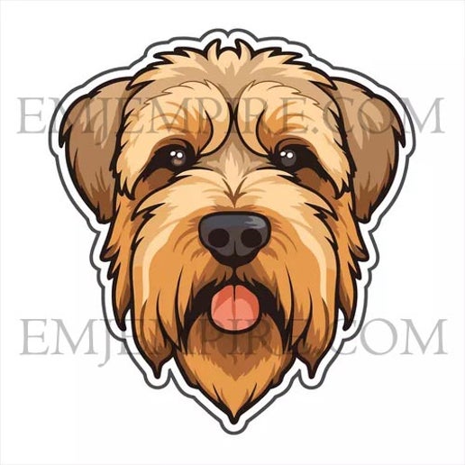 Wheaten Terrier Dog sticker - Waterproof vinyl decal for car, laptop, phone, water bottle