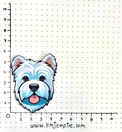 West Highland Terrier Dog sticker - Waterproof vinyl decal for car, laptop, phone, water bottle