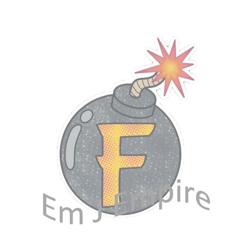 F bomb sticker - Waterproof vinyl decal for car, laptop, phone, water bottle