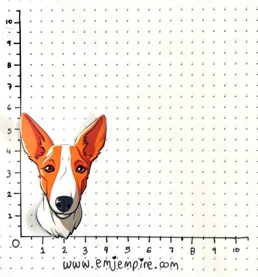 Ibizan Hound Dog sticker - Waterproof vinyl decal for car, laptop, phone, water bottle