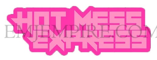 Hot mess express sticker - Waterproof vinyl decal for car, laptop, phone, water bottle