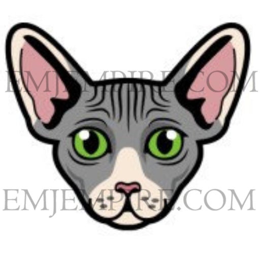Sphynx Cat shorthair - Waterproof vinyl decal for car, laptop, phone, water bottle