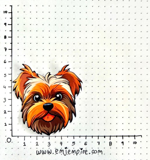 Yorkshire Terrier Dog sticker - Waterproof vinyl decal for car, laptop, phone, water bottle