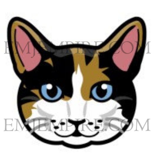 Tricolour Cat shorthair - Waterproof vinyl decal for car, laptop, phone, water bottle
