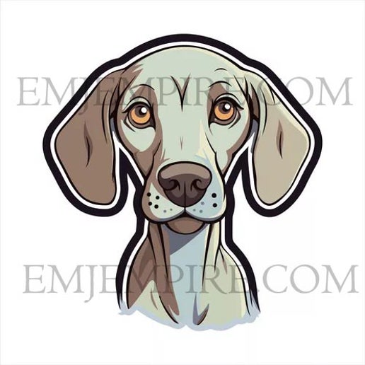 Weimaraner Dog sticker - Waterproof vinyl decal for car, laptop, phone, water bottle