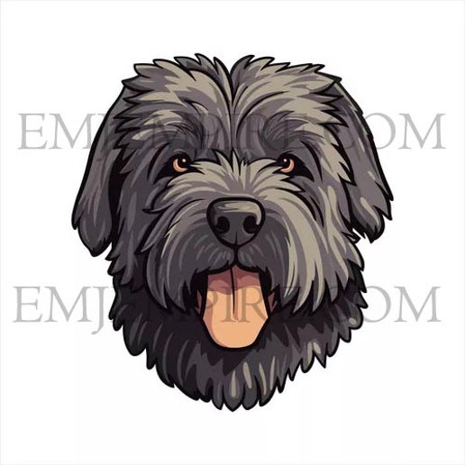 Bouvier des Flanders Dog sticker - Waterproof vinyl decal for car, laptop, phone, water bottle