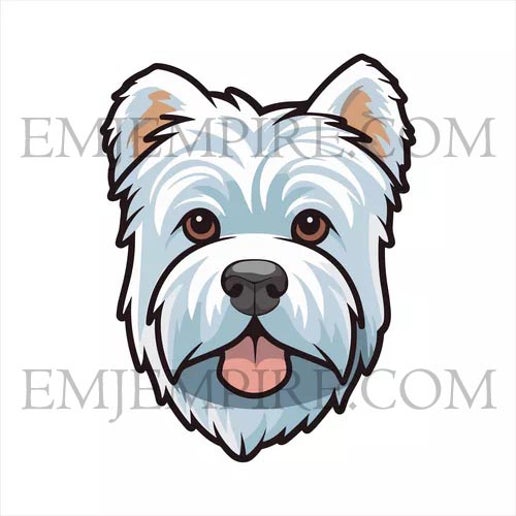 West Highland Terrier Dog sticker - Waterproof vinyl decal for car, laptop, phone, water bottle