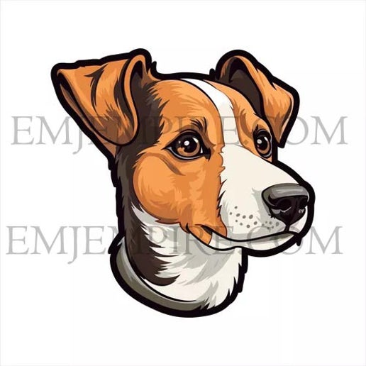 Jack Russell Dog sticker - Waterproof vinyl decal for car, laptop, phone, water bottle