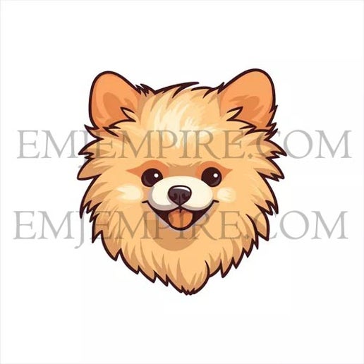 Pomeranian Tan Dog sticker - Waterproof vinyl decal for car, laptop, phone, water bottle