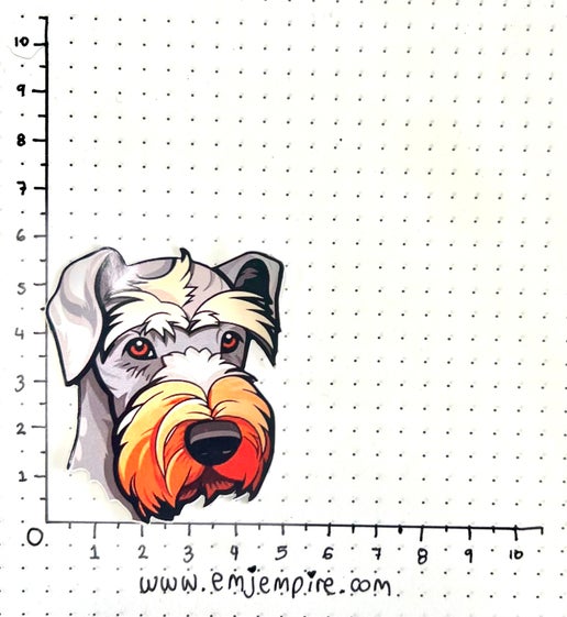 Czech Terrier Dog sticker - Waterproof vinyl decal for car, laptop, phone, water bottle