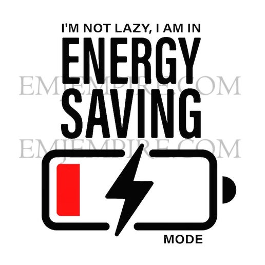 Energy saving sticker - Waterproof vinyl decal for car, laptop, phone, water bottle