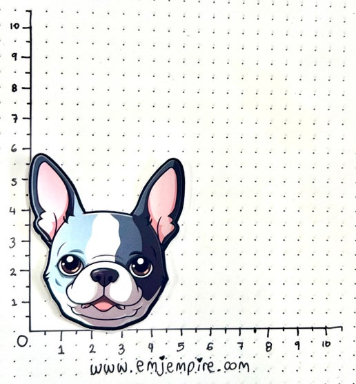 Boston Terrier Dog sticker - Waterproof vinyl decal for car, laptop, phone, water bottle