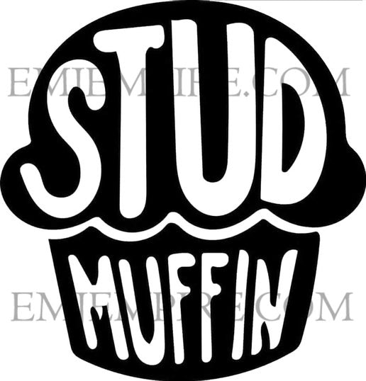 Stud Muffin sticker - Waterproof vinyl decal for car, laptop, phone, water bottle