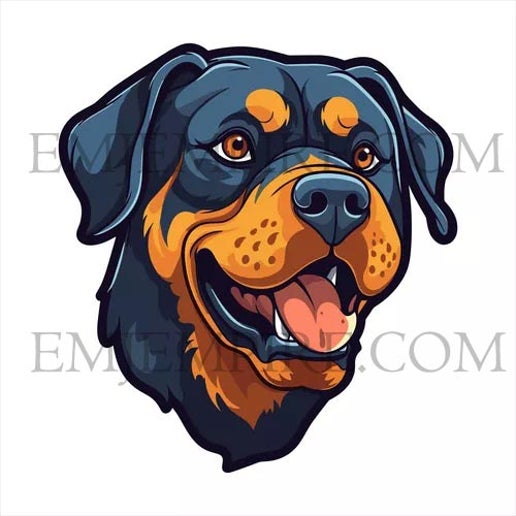 Rottweiler Dog sticker - Waterproof vinyl decal for car, laptop, phone, water bottle