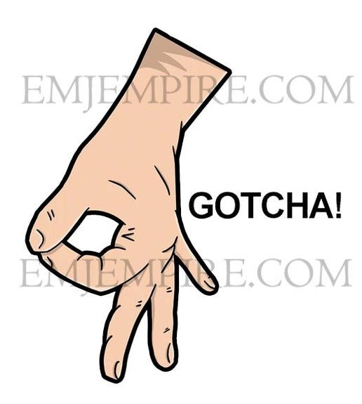 Gotcha sticker - Waterproof vinyl decal for car, laptop, phone, water bottle