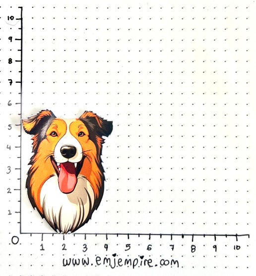 Collie Rough Dog sticker - Waterproof vinyl decal for car, laptop, phone, water bottle