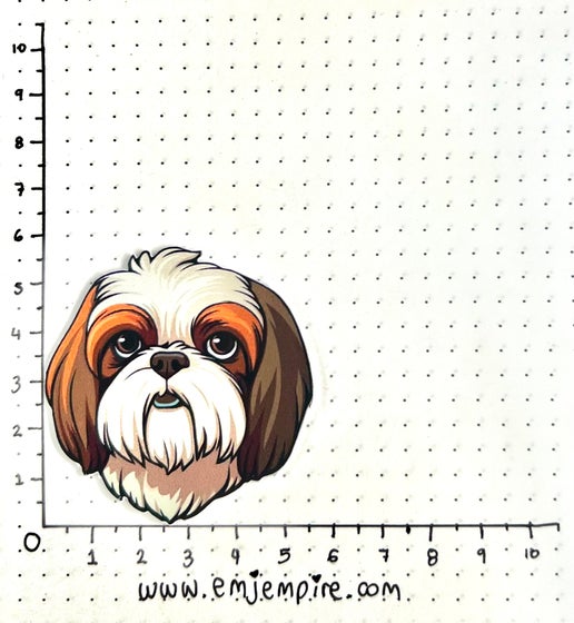 Shih Tzu Dog sticker - Waterproof vinyl decal for car, laptop, phone, water bottle